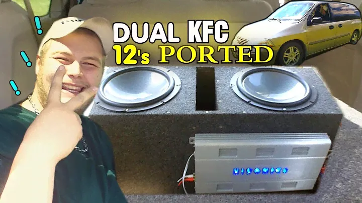 Kenwood KFC Subs on Hifonics TITAN 1500 | Dual 12" Slot Ported Subwoofer Box | Johns Car Audio Setup