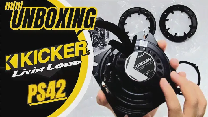 MINI UNBOXING Loud and Efficient KI-40PS42 4" Coaxial Speakers from@KICKER-AUDIO