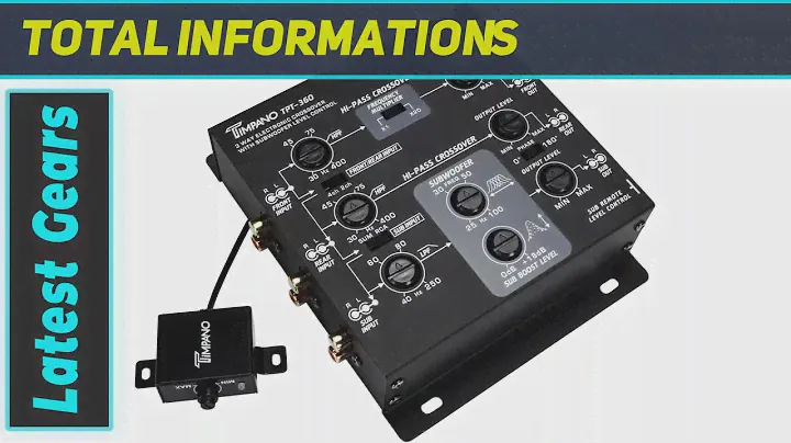 TPT-360 Timpano 3-Way Electronic Crossover: Enhance Your Car Audio Setup!