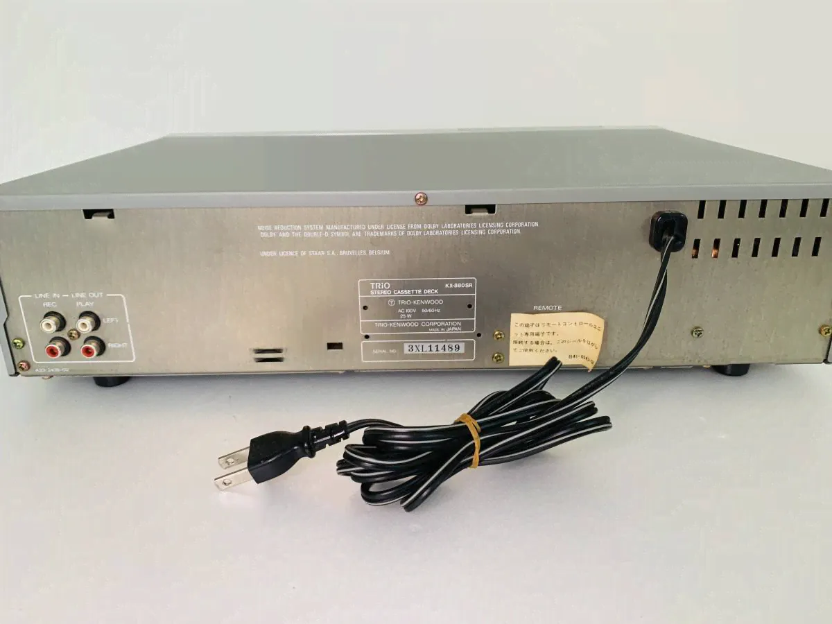 TRIO Trio стерео кассетный магнитофон KX-880SR аудио KENWOOD Kenwood б.у. продается в настоящем состоянии, ответственности не несем szlp-1