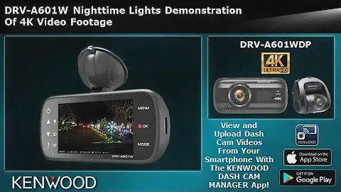DRV-A601W Nighttime Lights Demonstration of 4K Video Footage