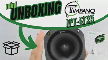 MINI UNBOXING Insane TPT-ST25 4" Super Tweeters from @TimpanoAudio