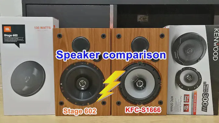 Car Audio : ลำโพงรถยนต์ Speaker comparison JBL Stage 602 vs Kenwood KFC-S1666
