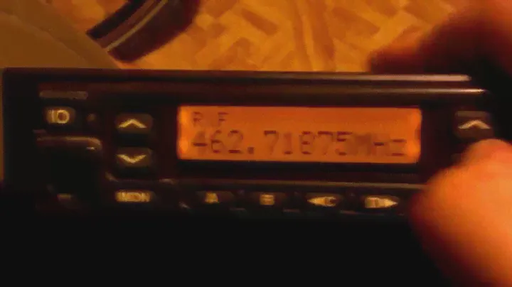 A Kenwood TK880 in programming mode!