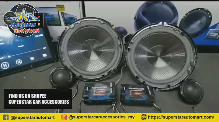 Kenwood KFC-M614P Car Audio Component Speaker With Crossover (SOUND TEST)