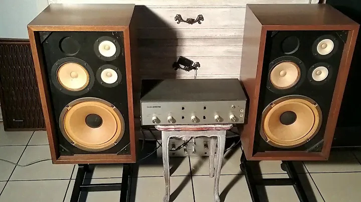 🎧Kenwood Trio KL 3080 3way system speakers AlNiCo 76' Saba Telewatt TR 60 tube amp 4x EL86
